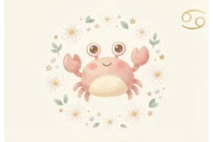 Baby im Sternzeichen Kreb