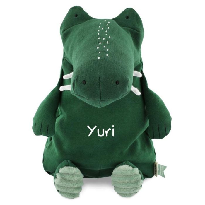 großer Plüschkrokodil 38 cm zum Personalisieren