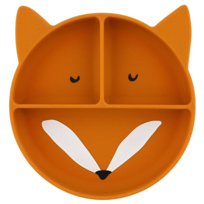 Silikon Teller mit Saugnapf Mr. Fox