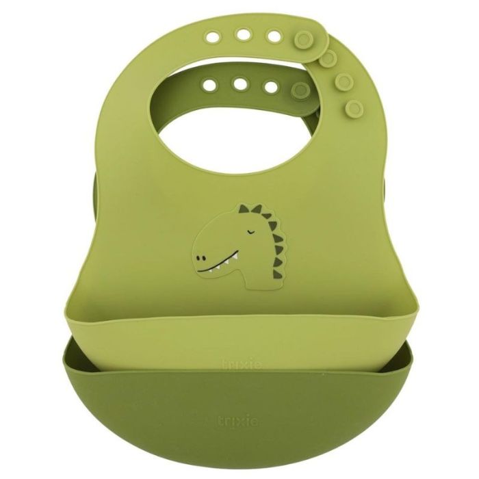 Silikon Lätzchen 2er-Pack Dino von Trixie