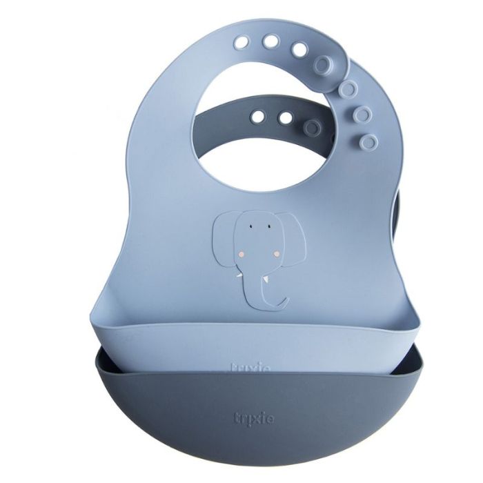 Silikon Lätzchen 2er-Pack Elefant von Trixie