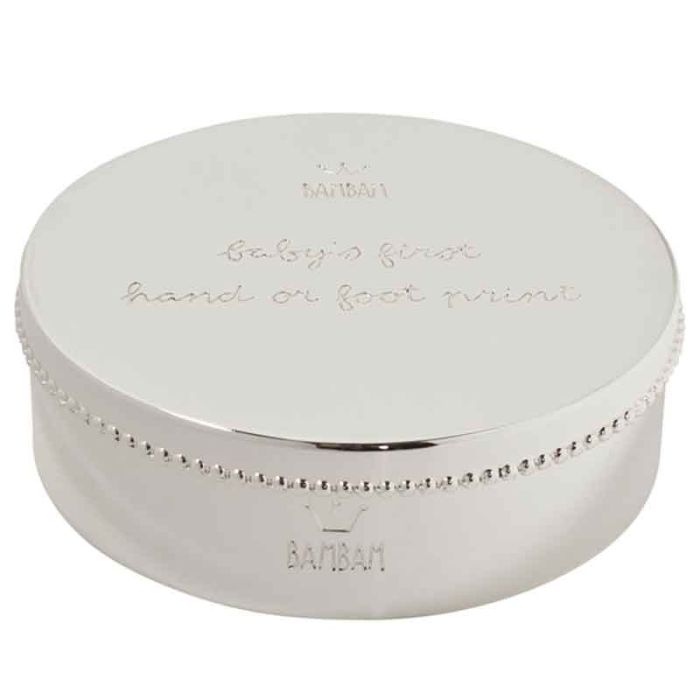 Boite Argentée Cadeau Naissance bébé