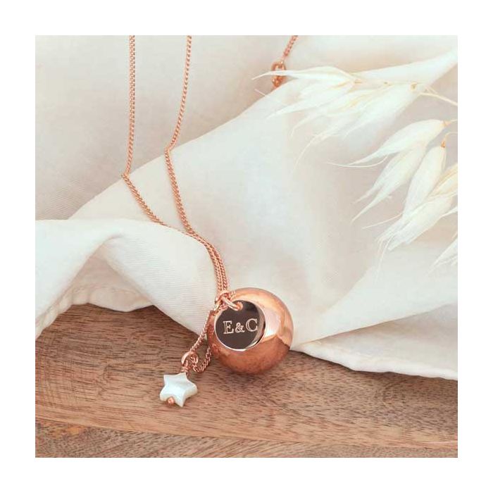 Schwangerschaft Klangkugel Bola zu personalisieren, mit Initialen