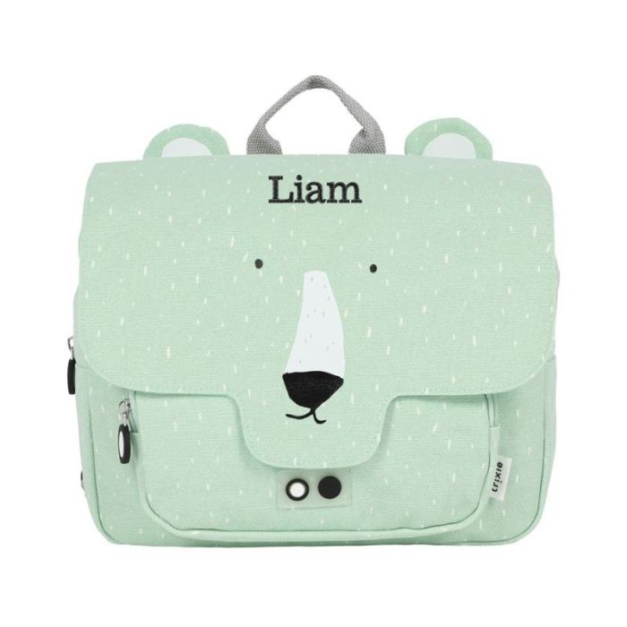 Personalisierbare Schultasche mit Eisbär-Motiv