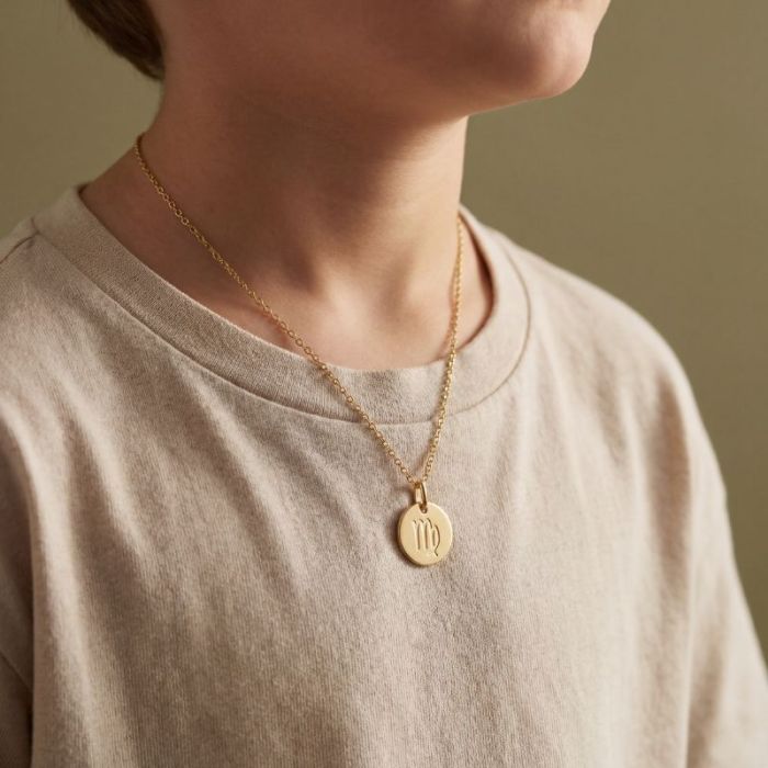 Personalisierte Halskette Sternzeichen Jungfrau