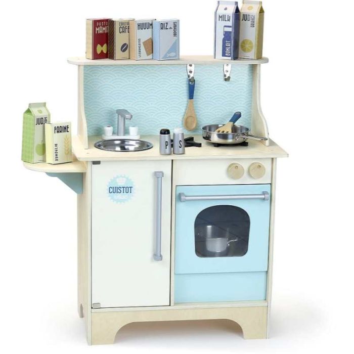 Kinderküche aus Holz mit Zubehör