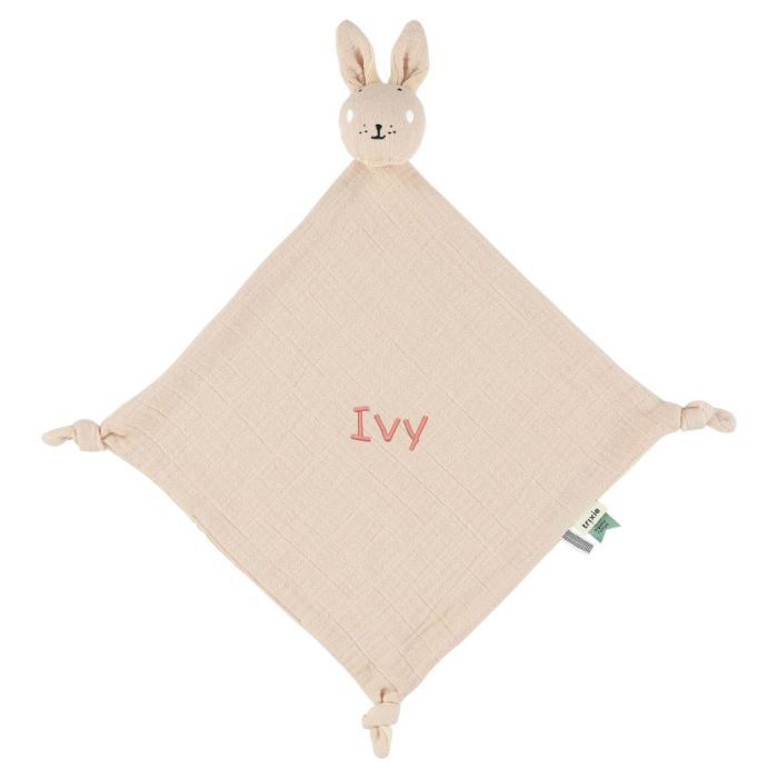 großes Schmusetuch Hase mit Vorname