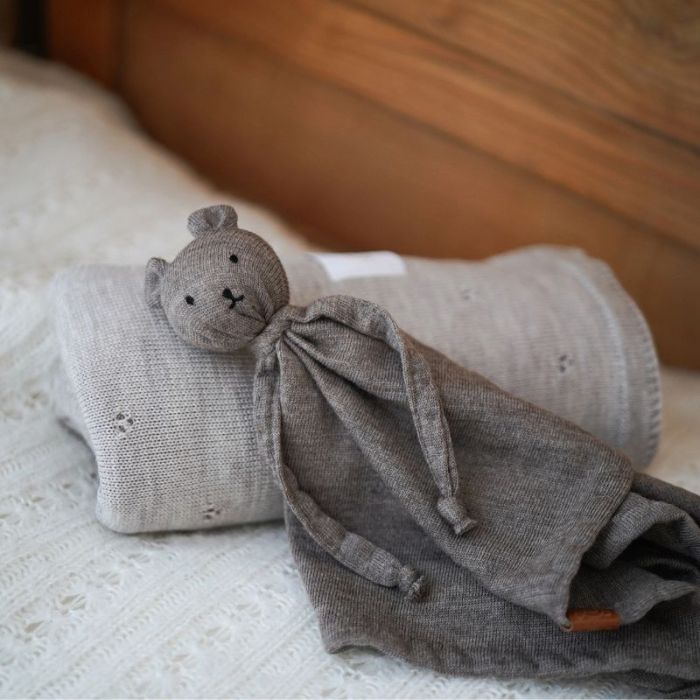 Kuscheltier Bär Merinowolle Maylily personalisierbar