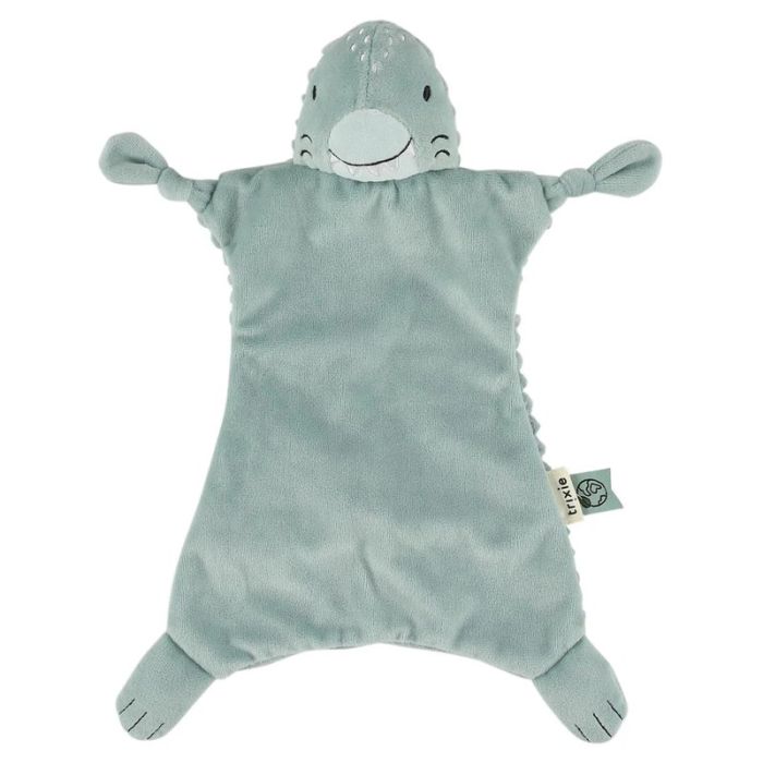 Schmusetuch Hai mit Baby Vorname