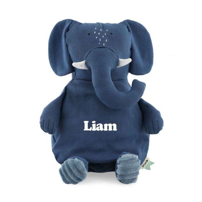 Große Plüsch Elefant Trixie Baby aus reiner Bio-Baumwolle 