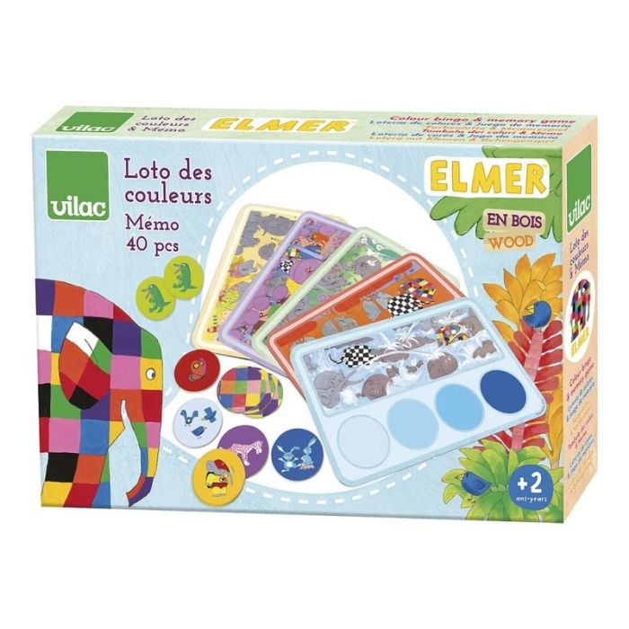 Farben-Lotto und Memo Elmar