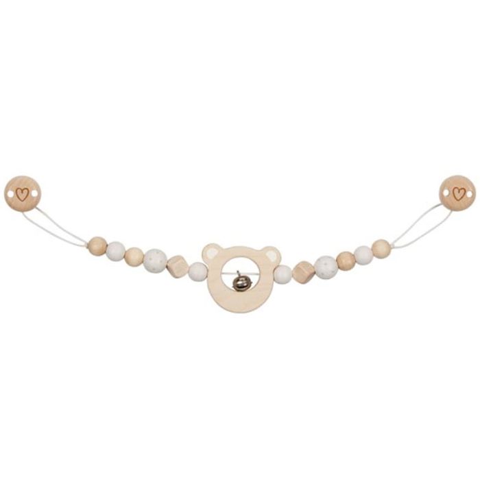 Goki Kinderwagenkette aus Holz mit Clips