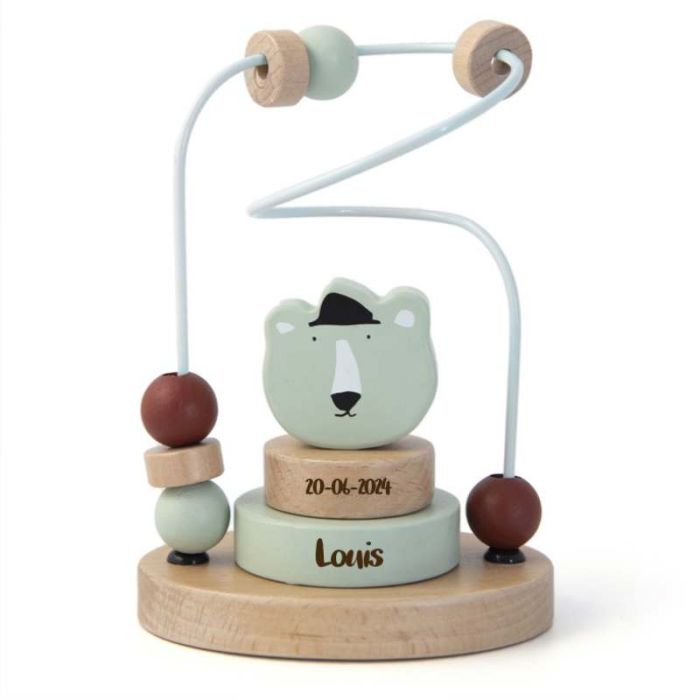 Babyspielzeug, Labyrinth und Perlen Eisbär von trixie baby