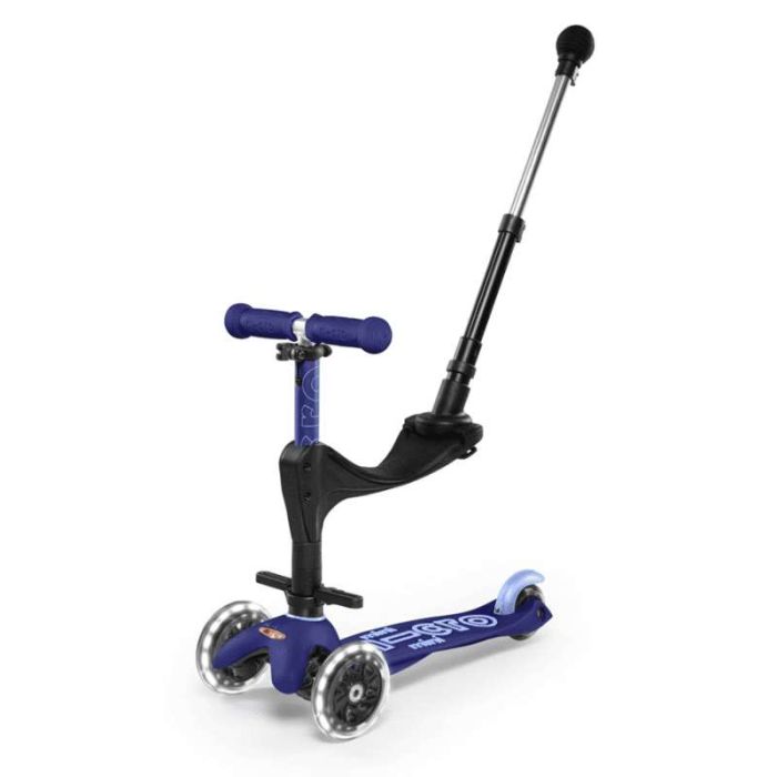 mini micro deluxe led, blau mit schubstange