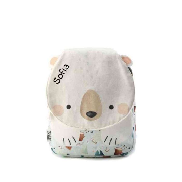 Mini-Rucksack Sassi, A5 für Kindergarten oder Krippe, Eisbär