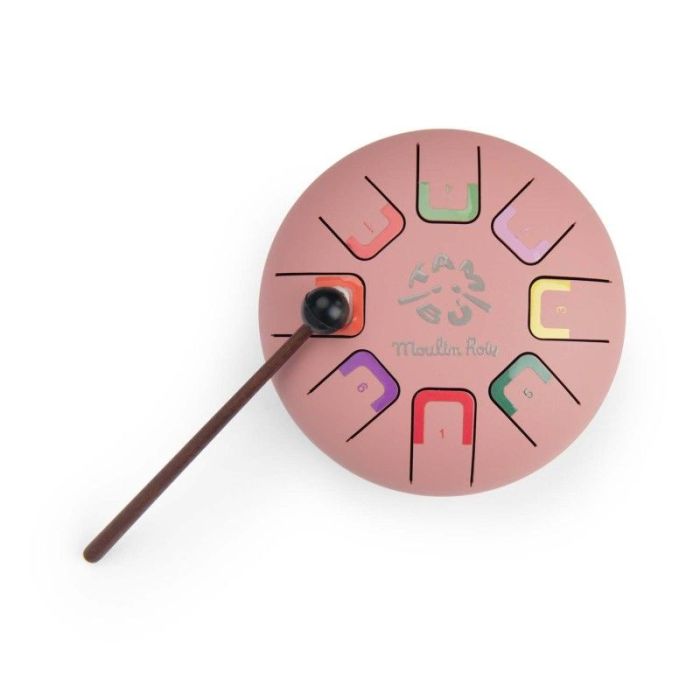 Kindermusikinstrument tongue drum rosa
