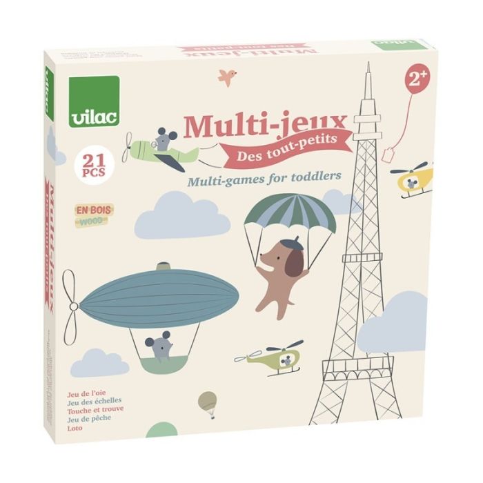 coffret multi jeux de société pour enfant dès 2 ans