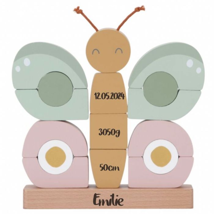 Schmetterling Holzspielzeug zum Stapeln von Little Dutch, zum Selbstgestalten