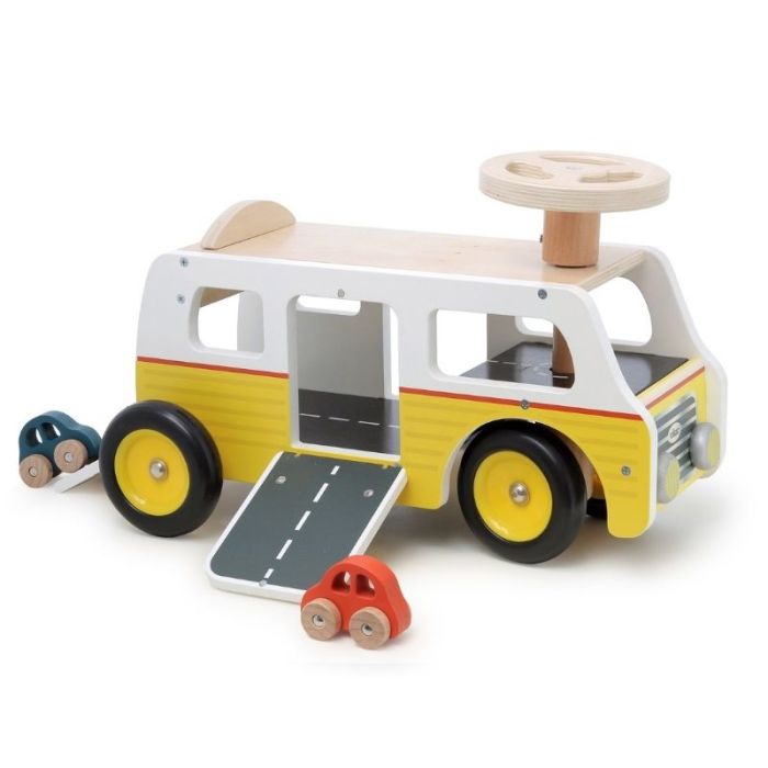 Rutscher Van mit Garage aus Holz Vilac,