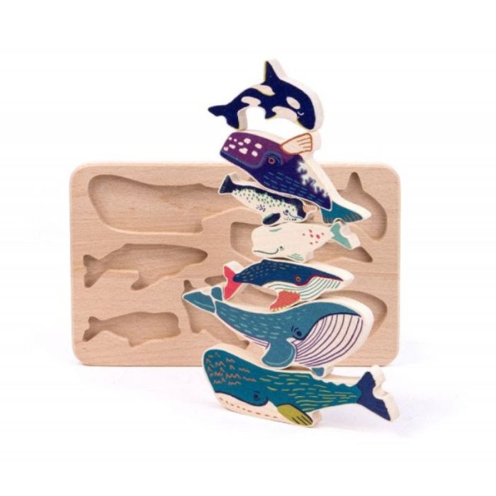 Holzpuzzle Wal, Bajo