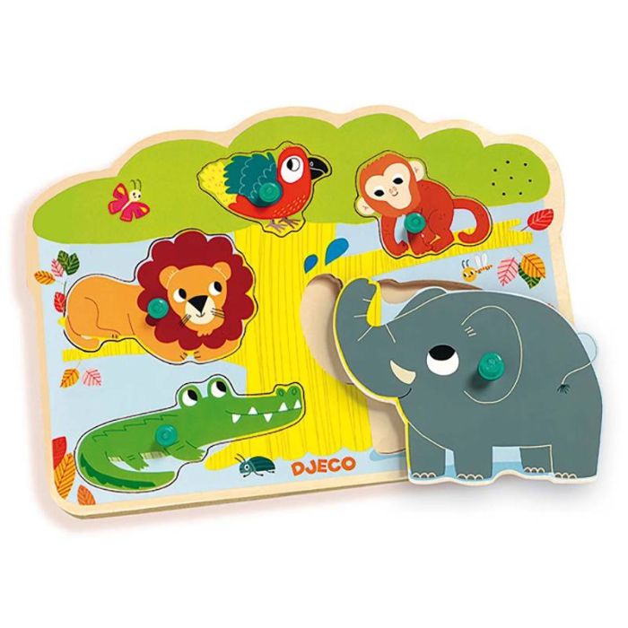 Geräuschpuzzle mit Dschungelgeräuschen Baobab von Djeco