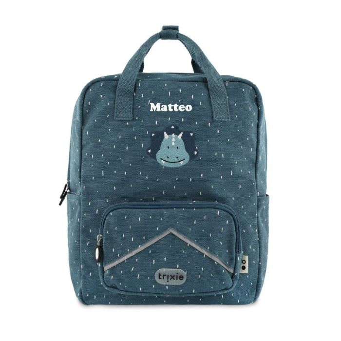 A4-Kinderrucksack mit gesticktem Vornamen