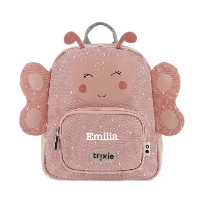 Kinderrucksack Schmetterling rosa zum Personalisieren mit Mädchennamen