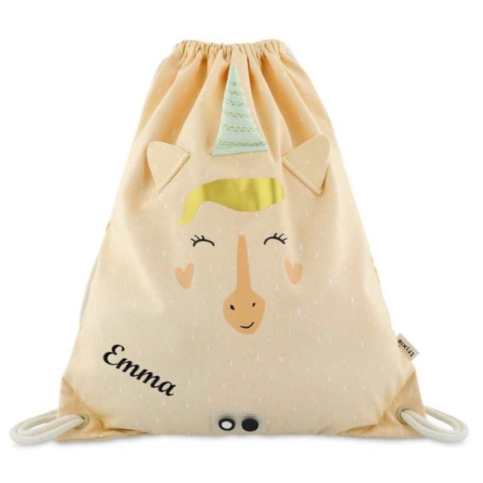 Turnbeutel mit Kordel, Einhorn von trixie baby