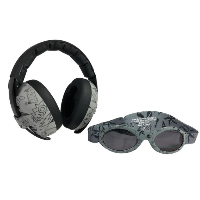 Sonnenbrille + Gehörschutz Graffiti