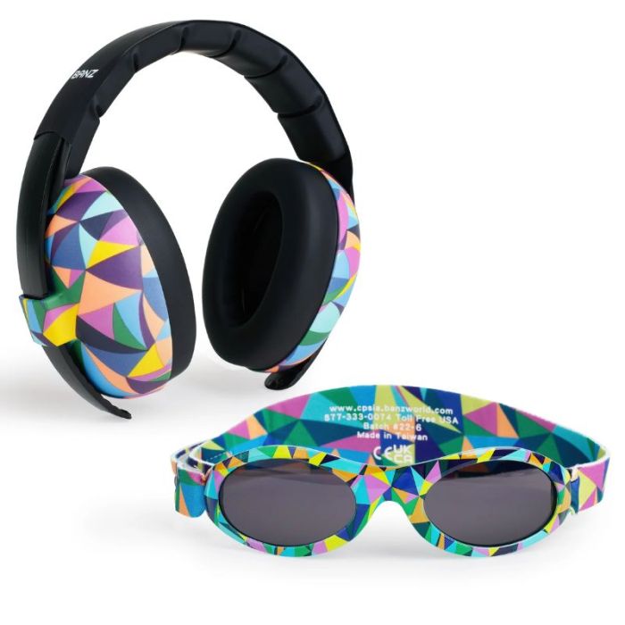 Baby Banz Gehörschutz und Kaleidoscope Brille