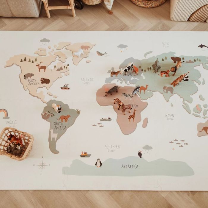 tapis de jeu carte du monde