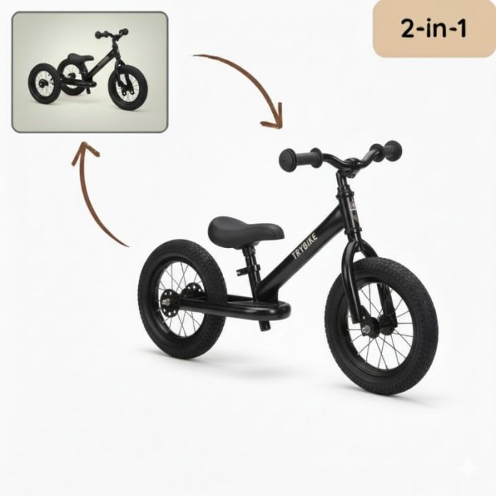 laufrad 2in1, trybike schwarz