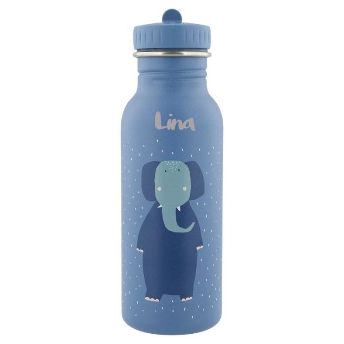 Trinkflasche für Kinder, Elefant mit Namen personalisieren Kind
