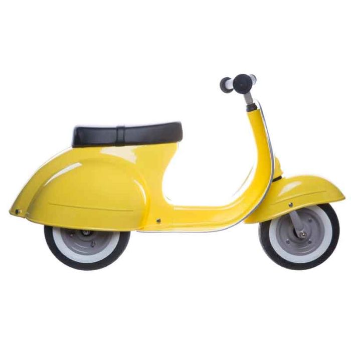 vespa metal pour enfants, jaune