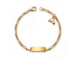 Gelbgoldarmband mit Delphin