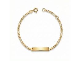 Figaro-Armband mit Federring