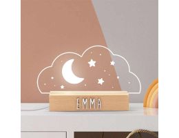 Wolke personalisierte Lampe Name