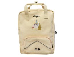 Einhorn Rucksack, personalisierte Tasche mit Namen Kind