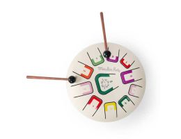 weiße Zungentrommel oder Tongue Drum von moulin roty