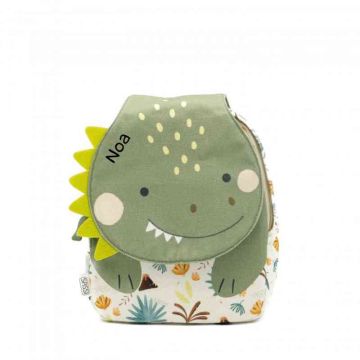rucksack a5 dino zum personalisieren mit vorname
