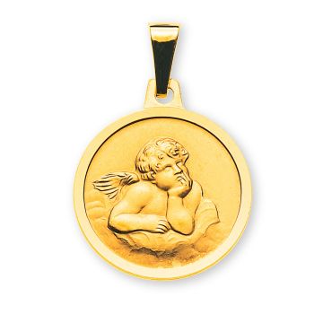 Medaille Engel Gelbgold 375 10 oder 12mm