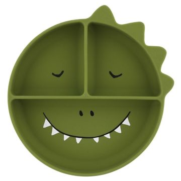 Silikon Teller mit Saugnapf Mr. Dino