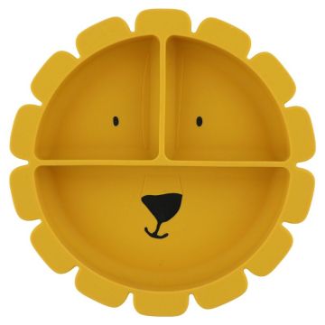 Silikon Teller mit Saugnapf Löwe