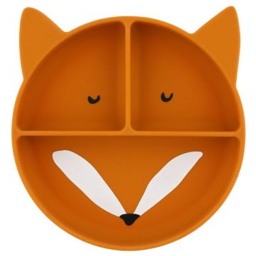 Silikon Teller mit Saugnapf Mr. Fox