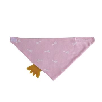 Baby-Halstuch-Dreieckstuch zum kauen, Sophie die Giraffe rosarot