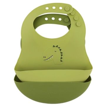 Silikon Lätzchen 2er-Pack Dino von Trixie