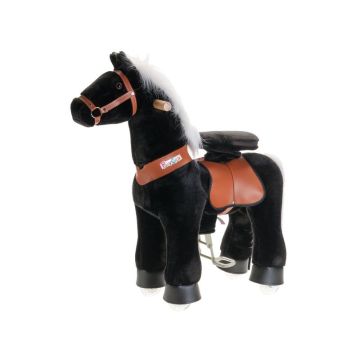 Ponycycle schwarz mit weisser Mähne, Pferd für Kinder von 3-5 Jahren mit 2 Jahr Garantie