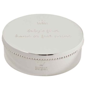 Boite Argentée Cadeau Naissance bébé