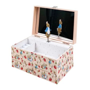 Musikalische Schmuckschatulle Peter Hase von Trousselier, Farbe Erdbeerrosa