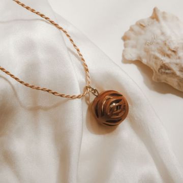 Holz-Schwangerschaftskugel, Bali, mit hübscher Kordel